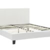 INART Κρεβάτι Nevil pakoworld 150x200 PU χρώμα λευκό ματ. 006-000001