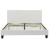 INART Κρεβάτι Nevil pakoworld 150x200 PU χρώμα λευκό ματ. 006-000001