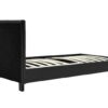 006-000014-3 Κρεβάτι Nevil pakoworld 100x200 PU χρώμα μαύρο ματ. 006-000014