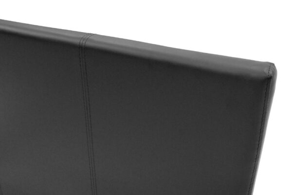 006-000014-4 Κρεβάτι Nevil pakoworld 100x200 PU χρώμα μαύρο ματ. 006-000014
