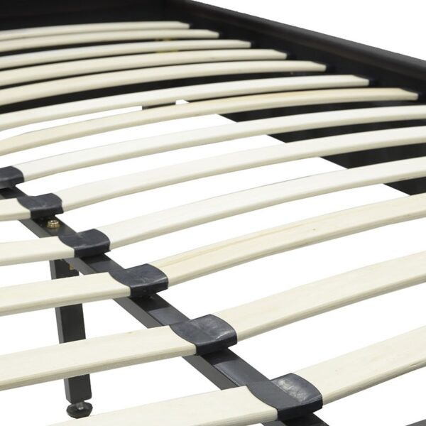 Κρεβάτι Nevil pakoworld 150x200 PU χρώμα μαύρο ματ.  006-000015