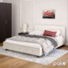 Κρεβάτι Roi pakoworld 160x200 PU λευκό ματ + αποθηκευτικό χώρο.  006-000016