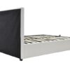 Κρεβάτι Roi pakoworld 160x200 PU λευκό ματ + αποθηκευτικό χώρο.  006-000016