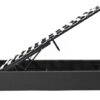 INART Κρεβάτι Roi pakoworld 160x200 PU μαύρο ματ + αποθηκευτικό χώρο. 006-000017