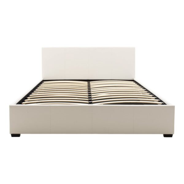 Κρεβάτι Norse pakoworld pu λευκό με αποθηκευτικό χώρο 160x200εκ.  006-000027