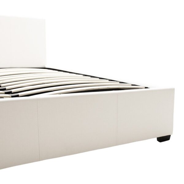 Κρεβάτι Norse pakoworld pu λευκό με αποθηκευτικό χώρο 160x200εκ.  006-000027