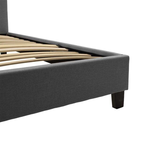 Κρεβάτι Mago pakoworld ύφασμα ανθρακί 160x200εκ.  006-000042