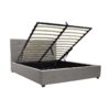 Κρεβάτι Roi pakoworld με αποθηκευτικό χώρο pu γκρι ματ 160x200εκ.  006-000045