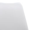 029-000048-5 Καρέκλα Gaston pakoworld PP-PU λευκό-φυσικό πόδι 43x51x75εκ. 029-000048