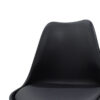 029-000051-5 Καρέκλα Gaston pakoworld PP-PU μαύρο-φυσικό πόδι 43x51x75 εκ 029-000051