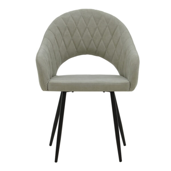 Πολυθρόνα Macie pakoworld ύφασμα antique γκρι-μαύρο 58x50x85εκ.  029-000150
