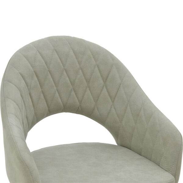 Πολυθρόνα Macie pakoworld ύφασμα antique γκρι-μαύρο 58x50x85εκ.  029-000150