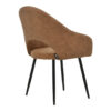 Πολυθρόνα Macie pakoworld ύφασμα καφέ antique-μαύρο 58x50x85εκ.  029-000151