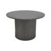 029-000350-1 Τραπέζι σαλονιού Dovel pakoworld mdf-μεταλλο σε μαύρη απόχρωση Φ70x45εκ. 029-000350