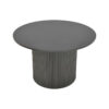 029-000350-2 Τραπέζι σαλονιού Dovel pakoworld mdf-μεταλλο σε μαύρη απόχρωση Φ70x45εκ. 029-000350