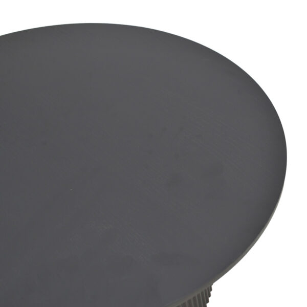 029-000350-3 Τραπέζι σαλονιού Dovel pakoworld mdf-μεταλλο σε μαύρη απόχρωση Φ70x45εκ. 029-000350