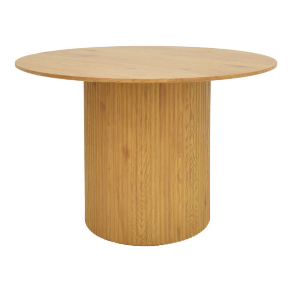 Τραπέζι Karulo pakoworld mdf σε sonoma απόχρωση Φ120x76εκ.  029-000355