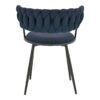 Πολυθρόνα Alkia I pakoworld ύφασμα σε απόχρωση μπλε σκούρο- πόδι μαύρο μέταλλο 57x58.5x72εκ.  029-000380