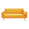 Καναπές-κρεβάτι Success pakoworld 3θέσιος κίτρινο βελούδο 190x80x84εκ.  035-000084