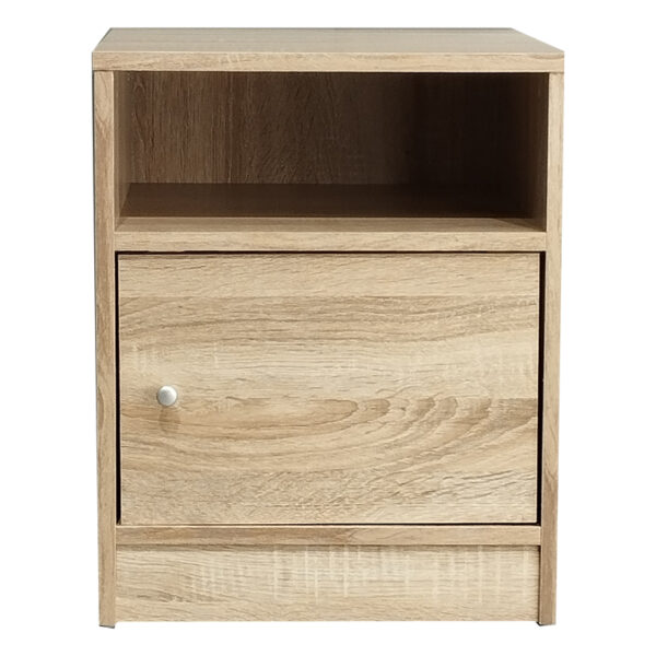049-000069-2 Κομοδίνο Foly pakoworld με ένα ντουλάπι sonoma 40x40x50εκ. 049-000069