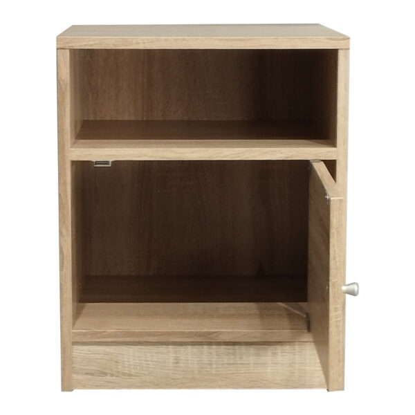 049-000069-3 Κομοδίνο Foly pakoworld με ένα ντουλάπι sonoma 40x40x50εκ. 049-000069