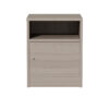 049-000070-2 Κομοδίνο Foly pakoworld με ένα ντουλάπι γκρι oak 40x40x50εκ. 049-000070