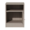 049-000070-3 Κομοδίνο Foly pakoworld με ένα ντουλάπι γκρι oak 40x40x50εκ. 049-000070