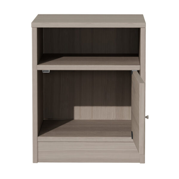 049-000070-3 Κομοδίνο Foly pakoworld με ένα ντουλάπι γκρι oak 40x40x50εκ. 049-000070