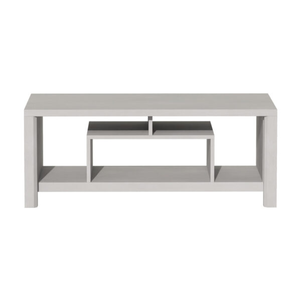 Τραπέζι σαλονιού Tracy pakoworld λευκό-γκρι 120x60x48.5εκ  049-000095