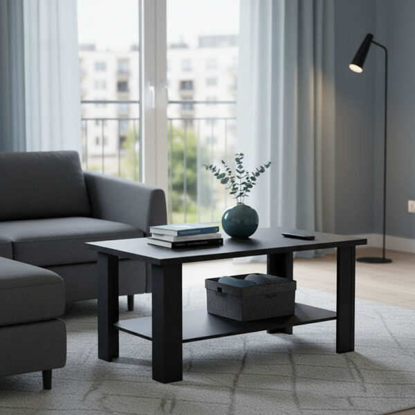 Τραπέζι σαλονιού Riano pakoworld zebrano μελαμίνης 89x49.5x42εκ  049-000097