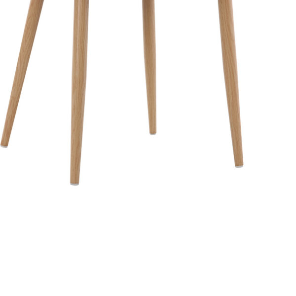 Καρέκλα Riccardo pakoworld φυσικό pe rattan-μπεζ ύφασμα-φυσικό μέταλλο 56x52x82εκ.  058-000068