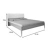 072-000126-3 Κρεβάτι Akva pakoworld διπλό mdf σε φυσική απόχρωση 150x200εκ 072-000126