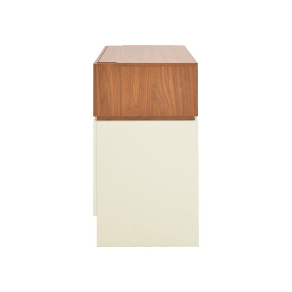 Τουαλέτα κρεβατοκάμαρας Sonlen pakoworld σε καρυδί-κρεμ απόχρωση 60x45x130εκ.  072-000155
