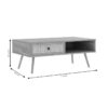 086-000005-4 Τραπέζι σαλονιού Oslo pakoworld sonoma 110x59x41,5εκ. 086-000005