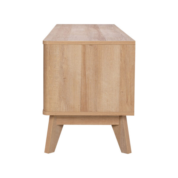 Έπιπλο τηλεόρασης Hamea pakoworld mdf σε φυσική απόχρωση 145x39,5x49εκ.  086-000021