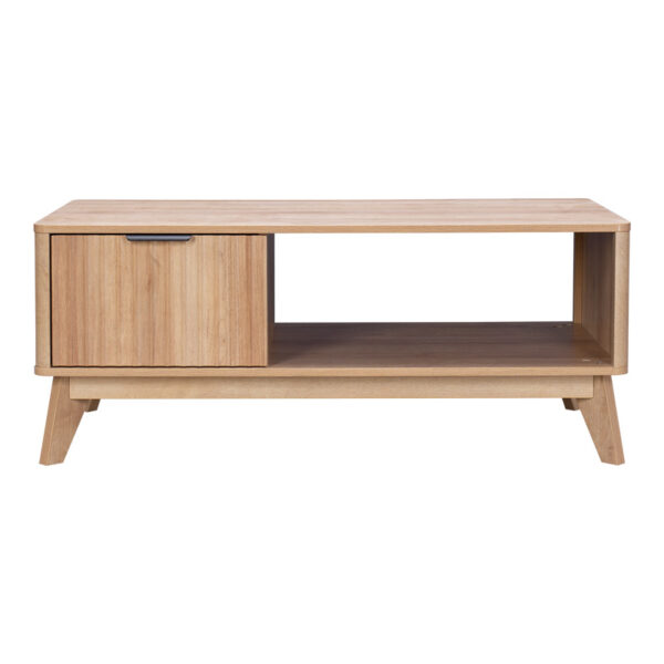 Τραπέζι σαλονιού Hamea pakoworld mdf σε φυσική απόχρωση 110x55,2x45εκ.  086-000022