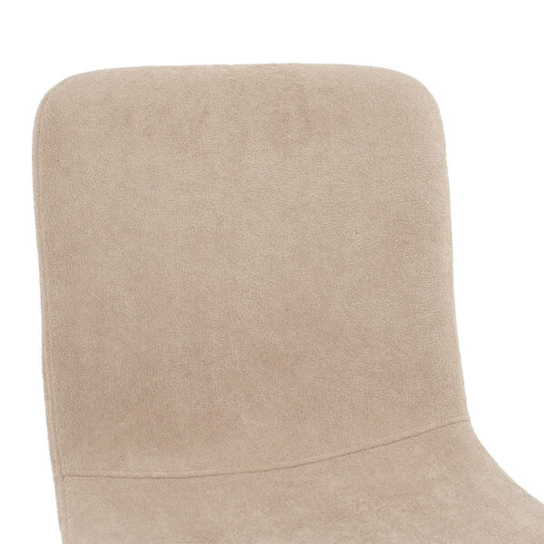 Καρέκλα Gratify pakoworld ύφασμα εκρού-πόδι μαύρο.  093-000015