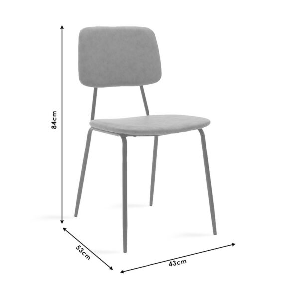 Καρέκλα Tania pakoworld ύφασμα μπεζ antique-μαύρο πόδι.  096-000010