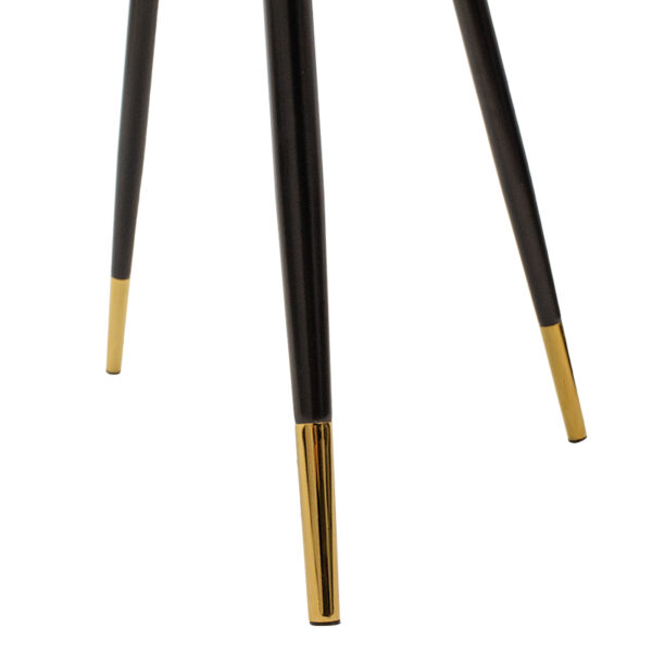 Καρέκλα Giselle pakoworld βελούδο σάπιο μήλο-μαύρο χρυσό πόδι.  096-000015