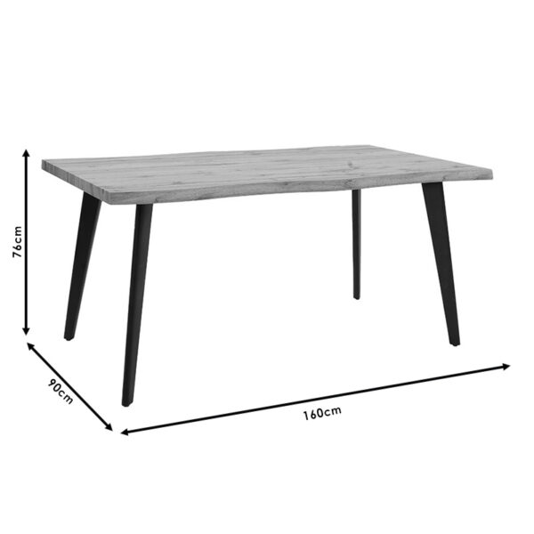 Τραπέζι Velto pakoworld MDF sonoma 160x90x76εκ.  096-000030