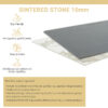 Τραπέζι Revello pakoworld sintered stone μαύρο μαρμάρου-μαύρο 150x90x75εκ.  101-000075