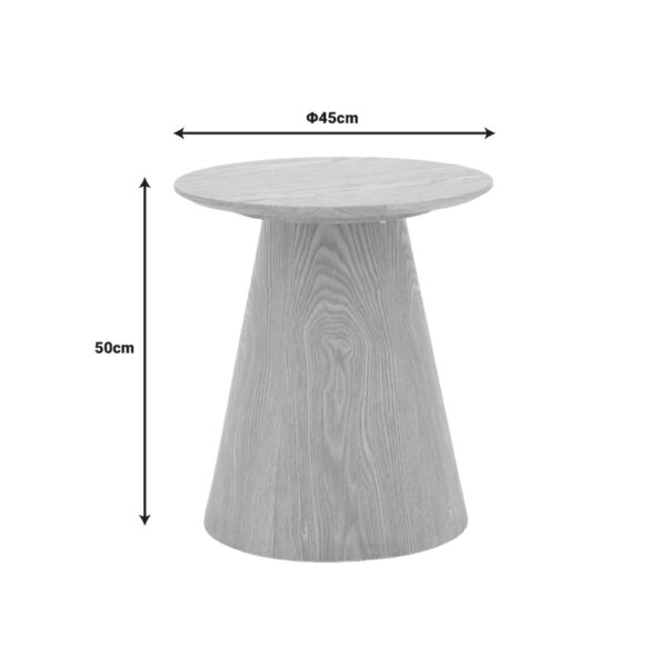 Τραπέζια σαλονιού Kayano pakoworld σετ 2 τεμ mdf σε καρυδί απόχρωση.  101-000122