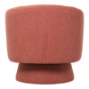 Πολυθρόνα περιστρεφόμενη Kreslo pakoworld ύφασμα σε κεραμιδί απόχρωση 78x81x77εκ.  110-000105