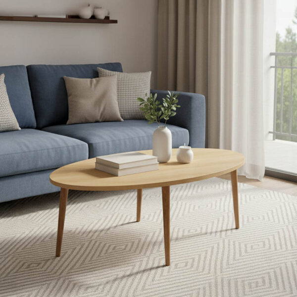 Τραπέζι σαλονιού Barton pakoworld sonoma-καφέ 90x45x40εκ.  120-000135