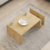 120-000505-2 Τραπέζι σαλονιού Poko pakoworld σε oak απόχρωση 86.8x50x32,4εκ. 120-000505