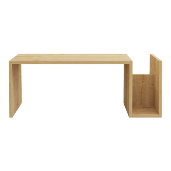 120-000505-4 Τραπέζι σαλονιού Poko pakoworld σε oak απόχρωση 86.8x50x32,4εκ. 120-000505