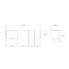 120-000540-5 Έπιπλο τηλεόρασης Mueble pakoworld σε sonoma απόχρωση 140x29x45εκ 120-000540