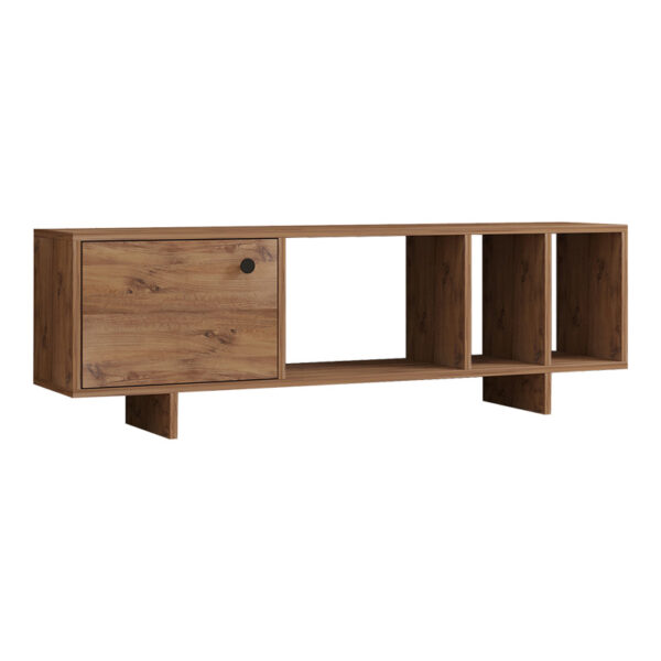 Έπιπλο τηλεόρασης Mueble pakoworld σε sonoma απόχρωση 140x29x45εκ  120-000540