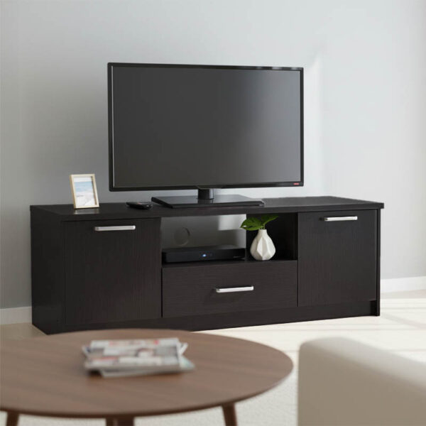 Έπιπλο τηλεόρασης OLYMPUS pakoworld χρώμα wenge 144x39x50,5εκ.  123-000042