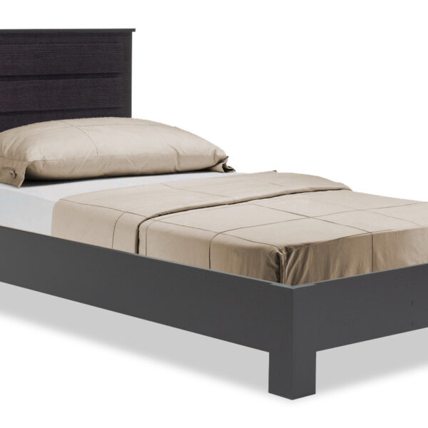 Κρεβάτι μονό OLYMPUS pakoworld σε χρώμα wenge 100x200εκ  123-000049